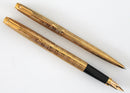 PARKER 75 VENDOME PRINCE DE GALLES FOUNTAIN PEN SET WITH 14K GOLD FINE NIB NEW IN BOX