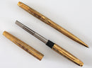 PARKER 75 VENDOME PRINCE DE GALLES FOUNTAIN PEN SET WITH 14K GOLD FINE NIB NEW IN BOX
