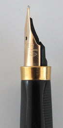 PARKER 75 VENDOME PRINCE DE GALLES FOUNTAIN PEN SET WITH 14K GOLD FINE NIB NEW IN BOX