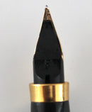 PARKER 75 VENDOME PRINCE DE GALLES FOUNTAIN PEN SET WITH 14K GOLD FINE NIB NEW IN BOX