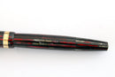 RESTORED 1943 PARKER STRIPED SENIOR DUOFOLD DUSTY ROSE CELLULOID FOUNTAIN PEN