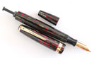 RESTORED 1943 PARKER STRIPED SENIOR DUOFOLD DUSTY ROSE CELLULOID FOUNTAIN PEN