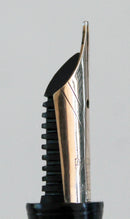 RESTORED 1943 PARKER STRIPED SENIOR DUOFOLD DUSTY ROSE CELLULOID FOUNTAIN PEN