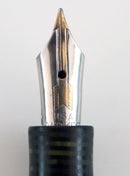 RESTORED 1936 PARKER EMERALD PEARL DOUBLE JEWEL VACUMATIC FOUNTAIN PEN SET 