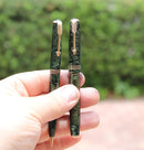 RESTORED 1936 PARKER EMERALD PEARL DOUBLE JEWEL VACUMATIC FOUNTAIN PEN SET 