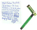 1927 DUOFOLD JADE FOUNTAIN PEN RESTORED