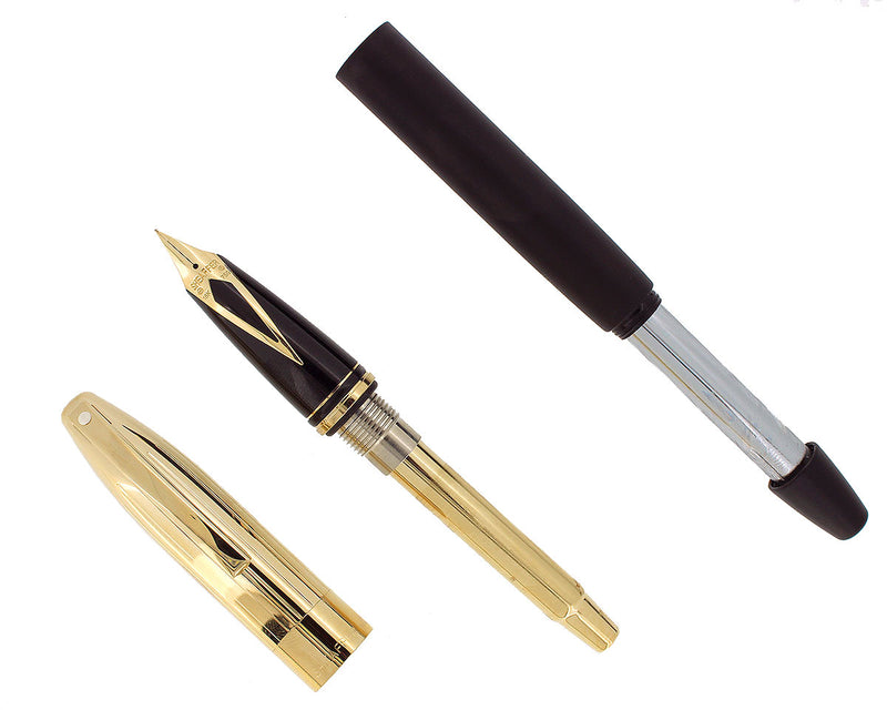 SHEAFFER LEGACY 2 SPECIAL EDITION JIM GASTON MATTE BLACK GOLD CAP FOUNTAIN PEN MINT NOS OFFERED BY ANTIQUE DIGGER