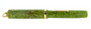 CIRCA 1920s JOHN HOLLAND JADE GREEN RINGTOP FOUNTAIN PEN RESTORED