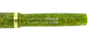 CIRCA 1920s JOHN HOLLAND JADE GREEN RINGTOP FOUNTAIN PEN RESTORED