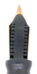 1920S JOHN HOLLAND JEWEL BLACK W/ORANGE ENDS STANDARD SIZE FOUNTAIN PEN RESTORED OFFERED BY ANTIQUE DIGGER