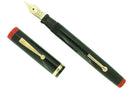 1920S JOHN HOLLAND JEWEL BLACK W/ORANGE ENDS STANDARD SIZE FOUNTAIN PEN RESTORED OFFERED BY ANTIQUE DIGGER