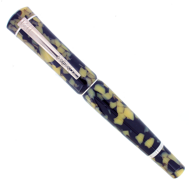 LABAN SCEPTER TERRAZZO MARBLE MEDIUM NIB FOUNTAIN PEN NEVER INKED NEW OLD STOCK OFFERED BY ANTIQUE DIGGER
