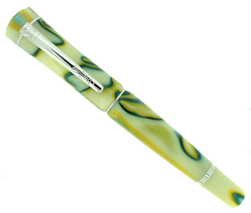 LABAN SCEPTER GREEN ELECTRIC MEDIUM NIB FOUNTAIN PEN MINT NEVER INKED NEW OLD STOCK OFFERED BY ANTIQUE DIGGER