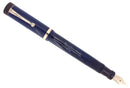 1927 PARKER SENIOR DUOFOLD BLUE ON BLUE LAPIS FOUNTAIN PEN XF-BB NIB RESTORED OFFERED BY ANTIQUE DIGGER