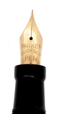 1927 PARKER SENIOR DUOFOLD BLUE ON BLUE LAPIS FOUNTAIN PEN XF-BB NIB RESTORED OFFERED BY ANTIQUE DIGGER