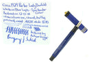 CIRCA 1929 PARKER DUOFOLD LAPIS WHITE ON BLUE FOUNTAIN PEN LUCKY CURVE NEAR MINT OFFERED BY ANTIQUE DIGGER