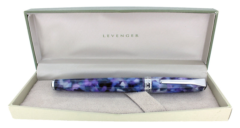 CIRCA 2011 LEVENGER TRUE WRITER ULTRA VIOLET FOUNTAIN PEN NOS MINT IN BOX OFFERED BY ANTIQUE DIGGER
