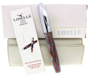 CIRCA 2007 LIBELLE VORTEX GRAY & ORANGE SWIRL ACRYLIC ROLLERBALL PEN NEW OLD STOCK OFFERED BY ANTIQUE DIGGER