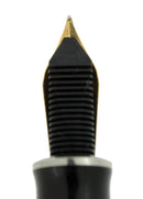 PELIKAN M805 SOUVERAN BLACK FOUNTAIN PEN RHODIUM TRIM 18C MEDIUM NIB NEAR MINT OFFERED BY ANTIQUE DIGGER