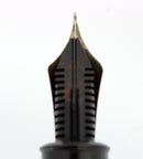 CIRCA 1955 MONTBLANC 149 FOUNTAIN PEN SILVER RING CAP BANDING M-BB NIB RESTORED OFFERED BY ANTIQUE DIGGER