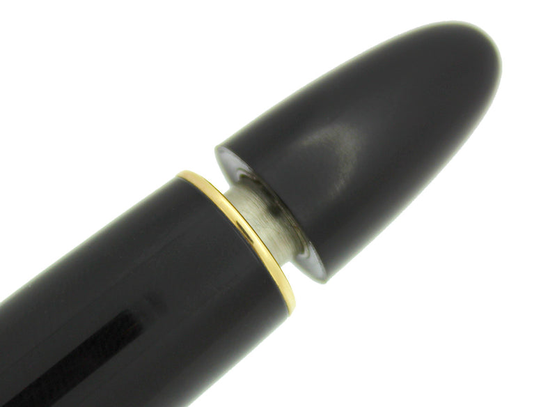 CIRCA 1955 MONTBLANC 149 FOUNTAIN PEN SILVER RING CAP BANDING M-BB NIB RESTORED OFFERED BY ANTIQUE DIGGER