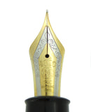 CIRCA 1955 MONTBLANC 149 FOUNTAIN PEN SILVER RING CAP BANDING M-BB NIB RESTORED OFFERED BY ANTIQUE DIGGER