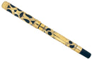 CIRCA 1915 MABIE TODD SWAN FANCY GOLD OVERLAY EYEDROPPER FOUNTAIN PEN WITH F - BBB FLEXIBLE NIB