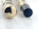 CIRCA 1915 MABIE TODD SWAN FANCY GOLD OVERLAY EYEDROPPER FOUNTAIN PEN WITH F - BBB FLEXIBLE NIB