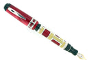 2004 MARLEN FORME PETITE STERLING, RED, & IVORY 18K NIB FOUNTAIN PEN MINT NEW IN BOX OFFERED BY ANTIQUE DIGGER