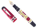 2004 MARLEN FORME PETITE STERLING, RED, & IVORY 18K NIB FOUNTAIN PEN MINT NEW IN BOX OFFERED BY ANTIQUE DIGGER