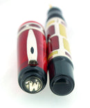 2004 MARLEN FORME PETITE STERLING, RED, & IVORY 18K NIB FOUNTAIN PEN MINT NEW IN BOX OFFERED BY ANTIQUE DIGGER