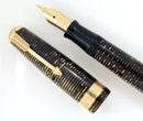 1941 PARKER GOLDEN PEARL SENIOR MAXIMA VACUMATIC WITH F to BBB+ 2.81MM FLEXIBLE NIB IN RESTORED CONDITION OFFERED BY ANTIQUE DIGGER