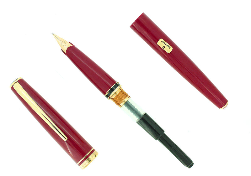 NEW OLD STOCK MONTBLANC GENERATIONS RED & GOLD FOUNTAIN PEN BROAD NIB NEVER INKED STICKERED OFFERED BY ANTIQUE DIGGER