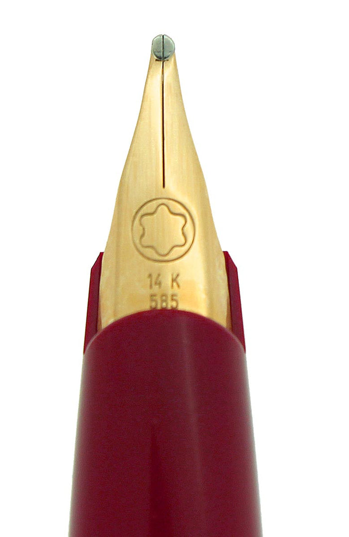 NEW OLD STOCK MONTBLANC GENERATIONS RED & GOLD FOUNTAIN PEN BROAD