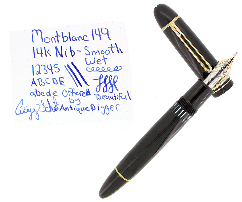 GORGEOUS CIRCA 1985 MONTBLANC MEISTERSTUCK N°149 FOUNTAIN PEN 14K NIB GERMANY OFFERED BY ANTIQUE DIGGER