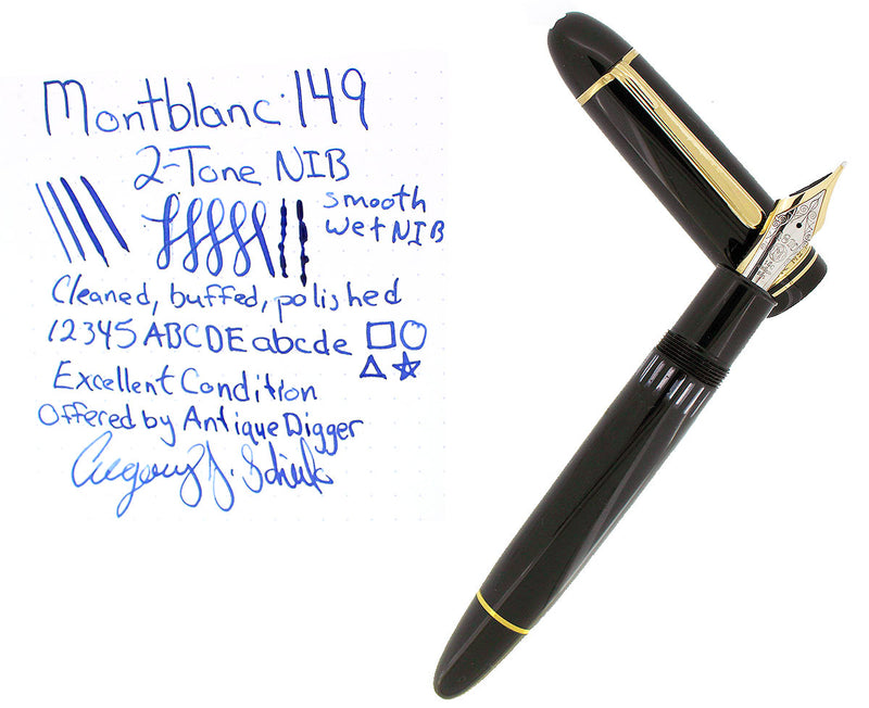 CIRCA 1973-1985 MONTBLANC MEISTERSTUCK N°149 FOUNTAIN PEN 14K NIB GERMANY OFFERED BY ANTIQUE DIGGER