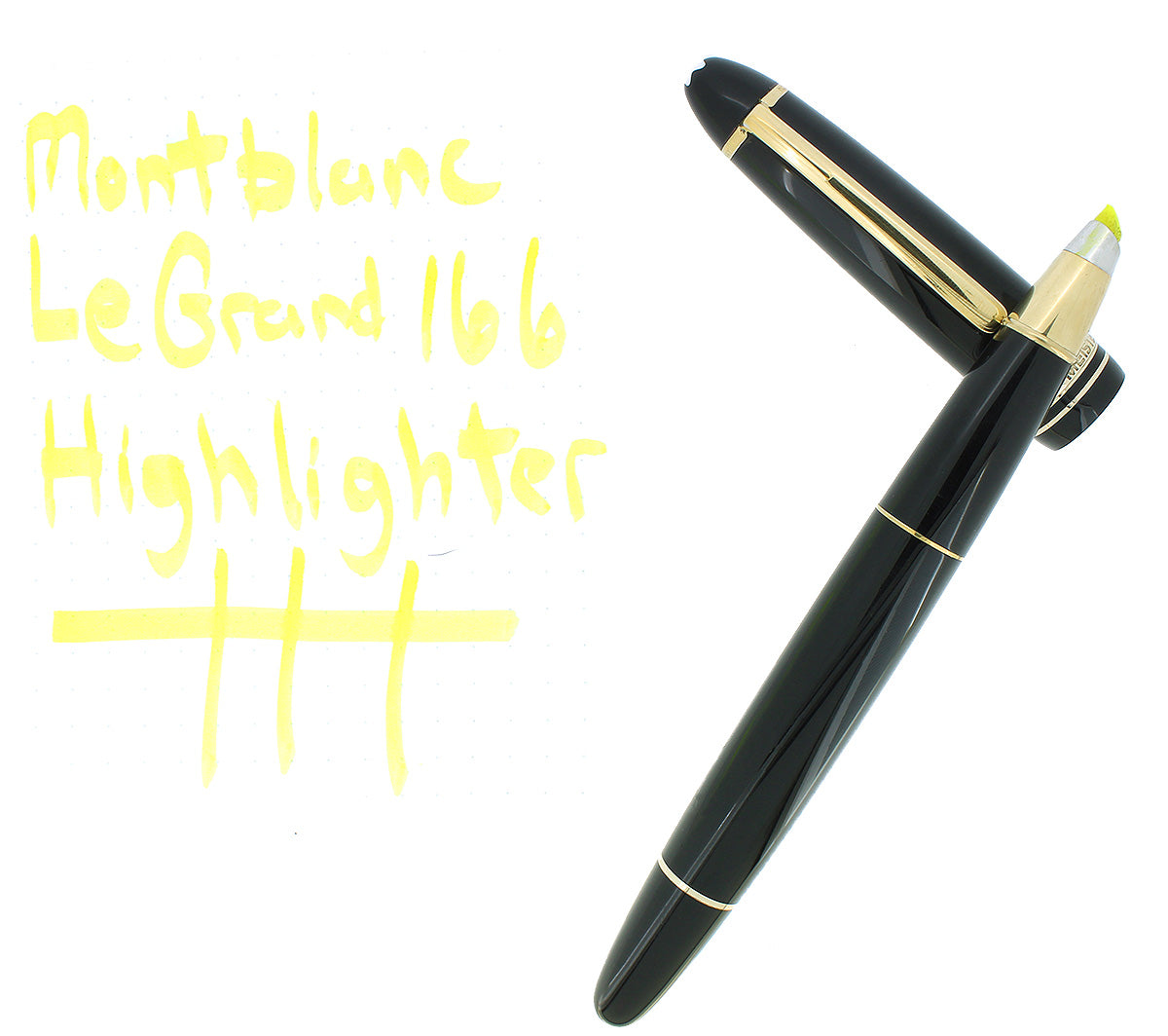 1990S MONTBLANC MEISTERSTUCK LEGRAND N° 166 HIGHLIGHTER MARKER NEAR MI