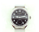 NEW MONTBLANC 1858 WATCH 44MM BLACK DIAL STEEL COLLECTION SWISS MOVEMENT MINT OFFERED BY ANTIQUE DIGGER