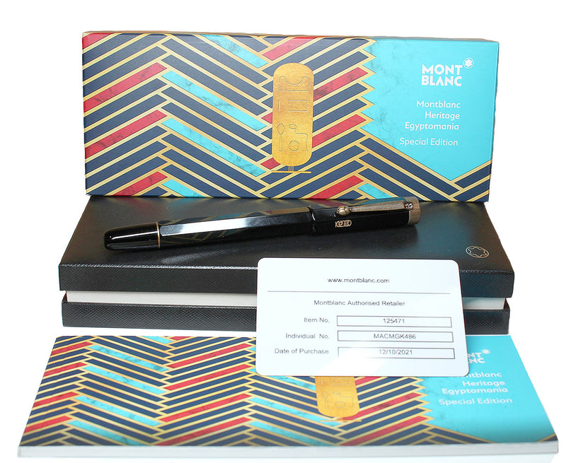 MONTBLANC HERITAGE EGYPTOMANIA SPECIAL EDITION FOUNTAIN PEN MINT OFFERED BY ANTIQUE DIGGER