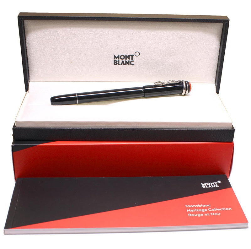 MONTBLANC HERITAGE COLLECTION ROUGE et NOIR SPECIAL EDITION FOUNTAIN PEN MINT OFFERED BY ANTIQUE DIGGER