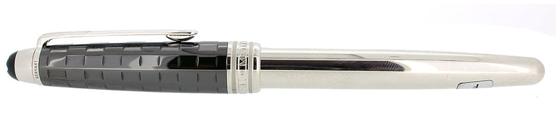 MONTBLANC MEISTERSTUCK BLACK PRISMA FOUNTAIN PEN NOS STICKERED NEVER INKED OFFERED BY ANTIQUE DIGGER