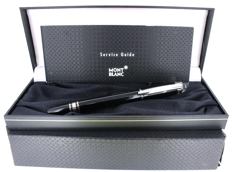 MONTBLANC STARWALKER PLATINUM TRIM 14K NIB FOUNTAIN PEN NEVER INKED NEW IN BOX OFFERED BY ANTIQUE DIGGER