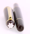 1980S MONTBLANC BORDEAUX MEISTERSTUCK CLASSIQUE GOLD TRIM ROLLERBALL PEN W/BOX MINT OFFERED BY ANTIQUE DIGGER