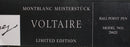 1995 MONTBLANC VOLTAIRE LIMITED EDITION MEISTERSTUCK BALLPOINT PEN MINT BOXED OFFERED BY ANTIQUE DIGGER