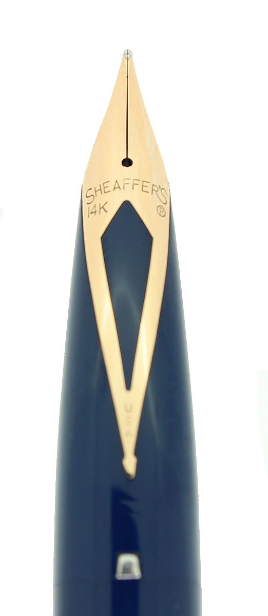 C1961 SHEAFFER BLUE IMPERIAL IV FOUNTAIN PEN TOUCHDOWN FILLER NEW OLD STOCK MINT OFFERED BY ANTIQUE DIGGER