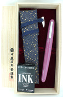 NAKAYA PORTABLE WRITER AWAI MURASAKI-IRO XB NIB FOUNTAIN PEN MINT NEVER INKED OFFERED BY ANTIQUE DIGGER