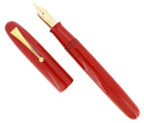 NAMIKI EMPEROR VERMILION URUSHI 18K BROAD NIB FOUNTAIN PEN NEVER INKED W/BOXES & LITERATURE OFFERED BY ANTIQUE DIGGER