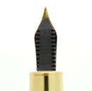 OMAS BOLOGNA CELLULOID BLACK AND GOLD FOUNTAIN PEN MINT IN BOX 14K NIB NOS OFFERED BY ANTIQUE DIGGER