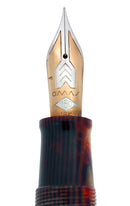1997 OMAS EXTRA PARAGON ARCO BRONZE CELLULOID FOUNTAIN PEN IN BOX NEVER INKED OFFERED BY ANTIQUE DIGGER
