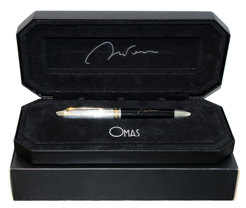 OMAS LIMITED EDITION STERLING SILVER LECH WALESA FOUNTAIN PEN IN BOX NEVER INKED OFFERED BY ANTIQUE DIGGER